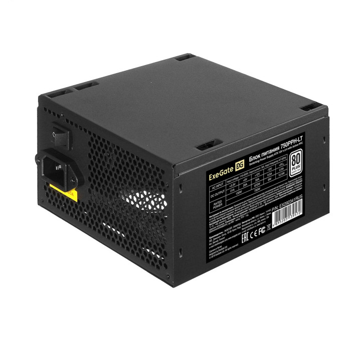 Блок питания 750W EXEGATE 80 PLUS® 750PPH-LT-S EX292341RUS-S
