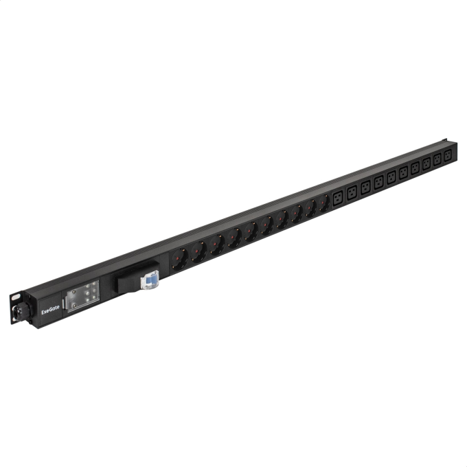 Блок розеток EXEGATE SERVERPRO PDU-V219 Al-10C1910S-T-1P EX300290RUS
