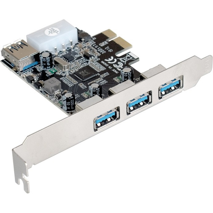 Контроллер EXEGATE EXE-367 (PCI-E 2,0, 3xUSB3,0 ext., 1xUSB3,0 int.) EX283720RUS