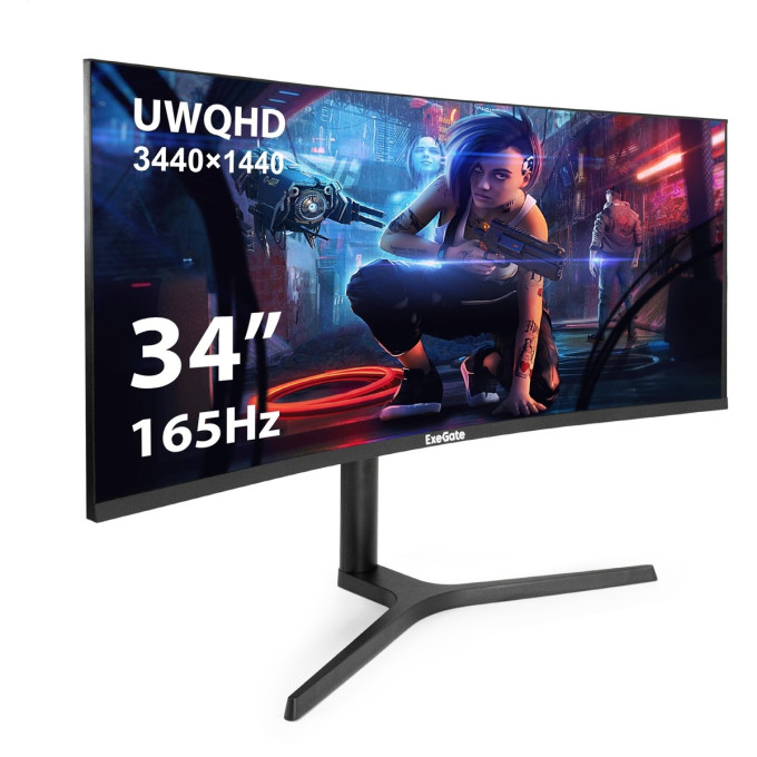 Монитор 34" EXEGATE COMBAT EC3400TA EX297580RUS