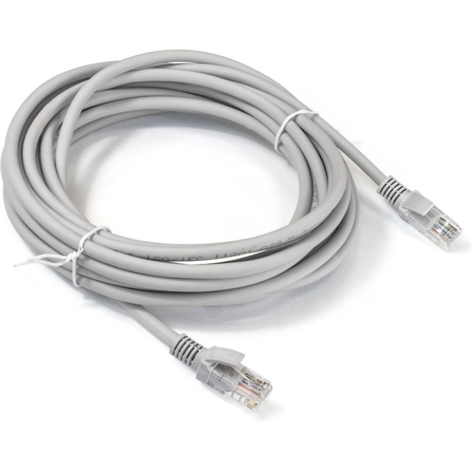 Патч-корд EXEGATE FTP-RJ45-RJ45-C5E-CU-5M-LSZH-GY EX286385RUS