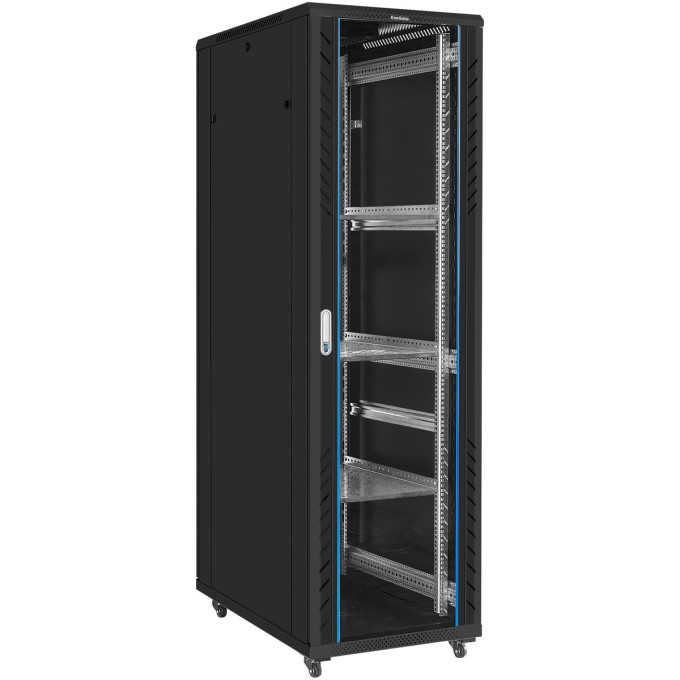 Шкаф телекоммуникационный 19" напольный 42U EXEGATE EC-FS-42U.600,1000.G.V.BLACK EX300278RUS