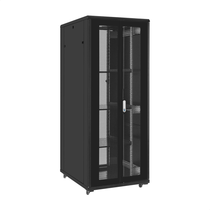 Шкаф телекоммуникационный 19" напольный 42U EXEGATE EC-FS-42U.800,1000.V.V.BLACK EX300283RUS