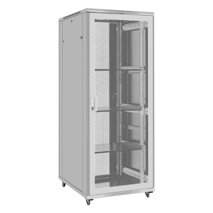 Шкаф телекоммуникационный 19" напольный 42U EXEGATE EC-FS-42U.800,1000.V.V.GREY (19”, 42U, 800x1000x2054mm (ШхГхВ) EX300285RUS