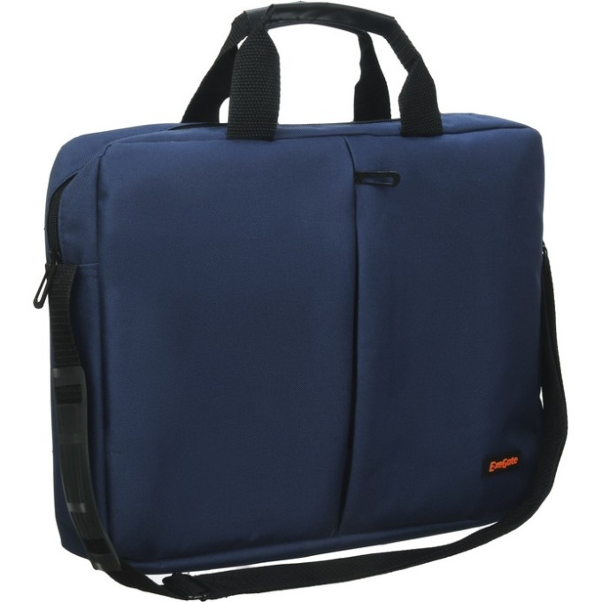Сумка EXEGATE OFFICE F1590 DARK-BLUE, темно-синяя, полиэстер, для ноутбуков до 15,6" EX264613RUS