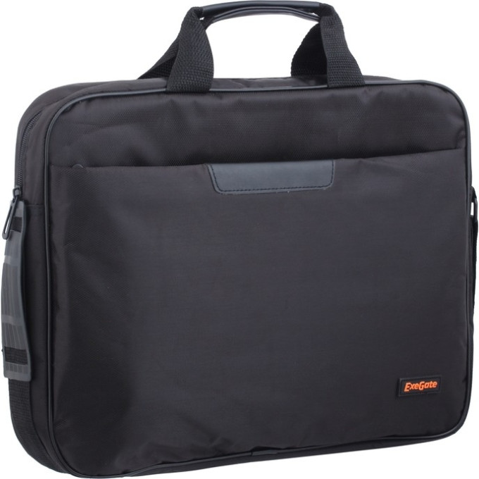 Сумка EXEGATE OFFICE F1595 BLACK, черная, полиэстер, для ноутбуков до 15,6" EX264610RUS
