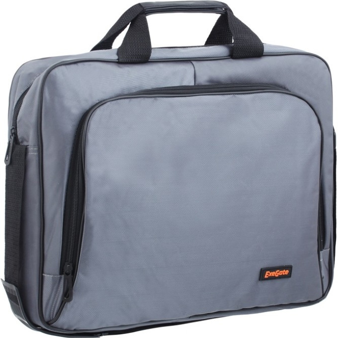 Сумка EXEGATE OFFICE F1596 DARK-GREY, темно-серая, полиэстер, для ноутбуков до 15,6" EX264612RUS
