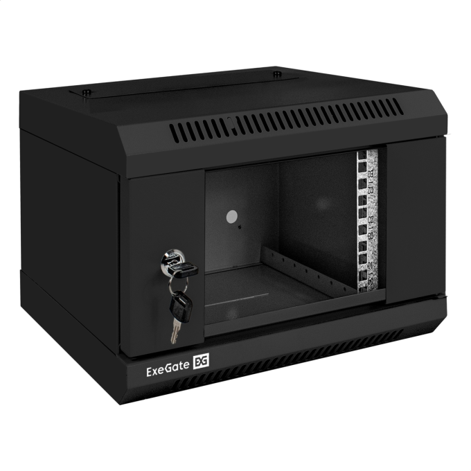 Настенный шкаф EXEGATE EC-WM-4U.310.G.BLACK EX300248RUS