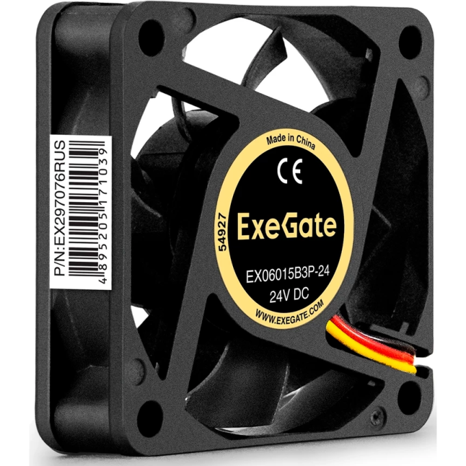 Вентилятор ExeGate EX06015B3P-24, 60×60×15 мм, 24 В EX297076RUS