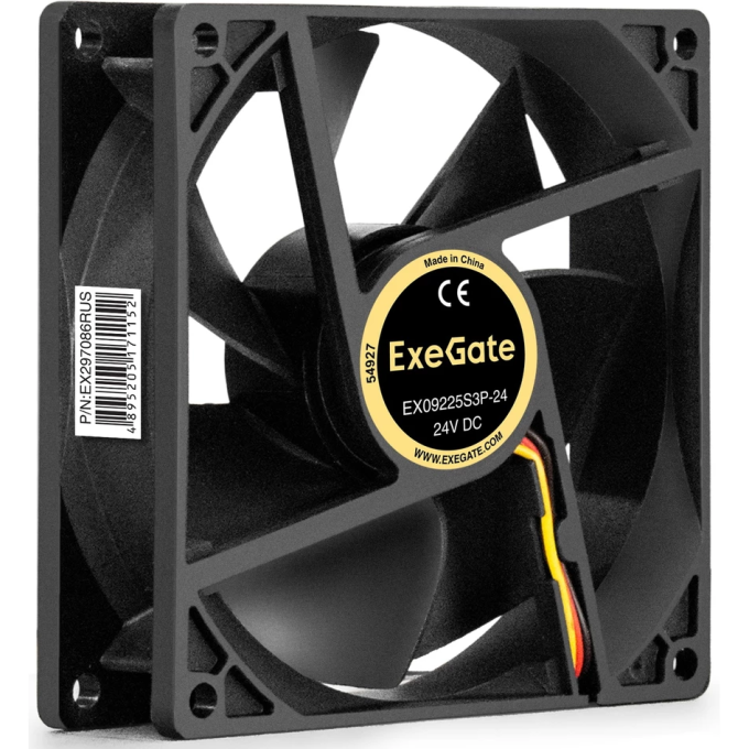 Вентилятор ExeGate EX09225S3P-24, 92×92×25 мм, 24 В EX297086RUS