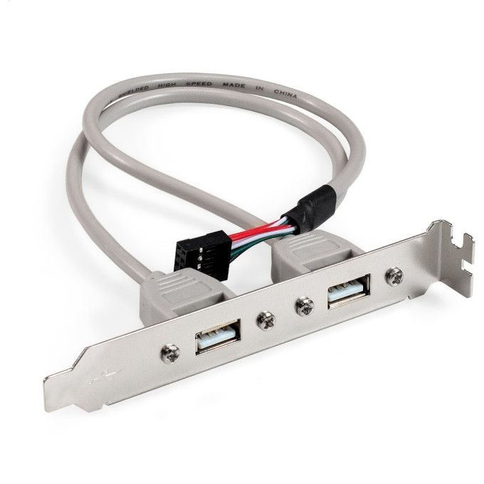 Планка портов в корпус 2xUSB2,0 EXEGATE BrctUSB2-2A EX298294RUS